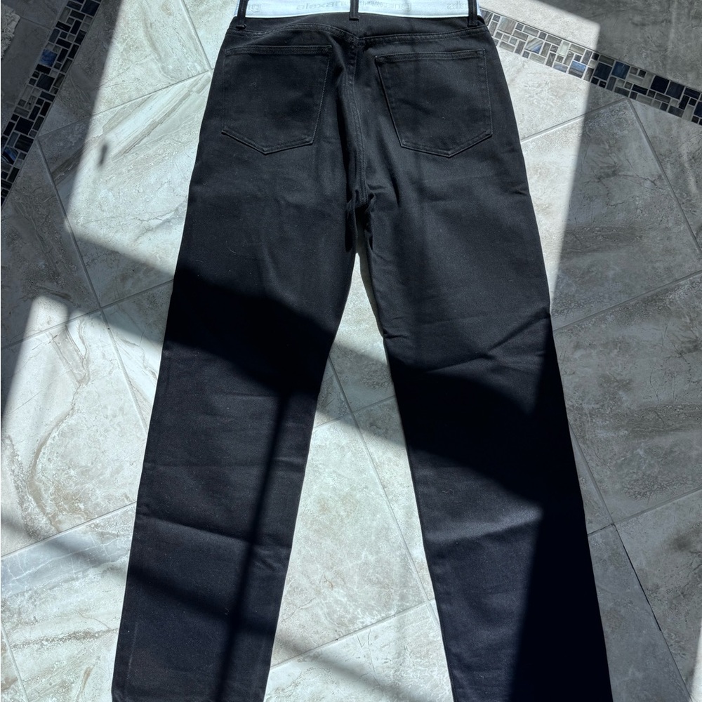 Alexander Wang Black Straight Leg Jeans - Picture 4 of 5